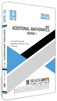 O/L Additional Mathematics [VOL 1] - Article No. 381